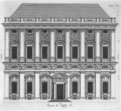 Entwurf für den Königspalast von Caserta, 1756 von Luigi Vanvitelli